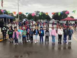 Kindergarten students group photo